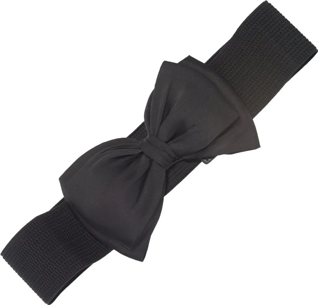 Banned Bella Belt Nera XL/XXL | Cintura Rockabilly Elastica Larga
