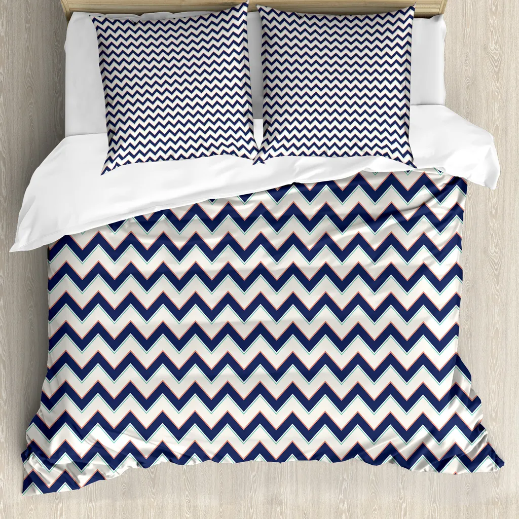 Copripiumino Matrimoniale Anallergico ABAKUHAUS 200x200 Zig Zag