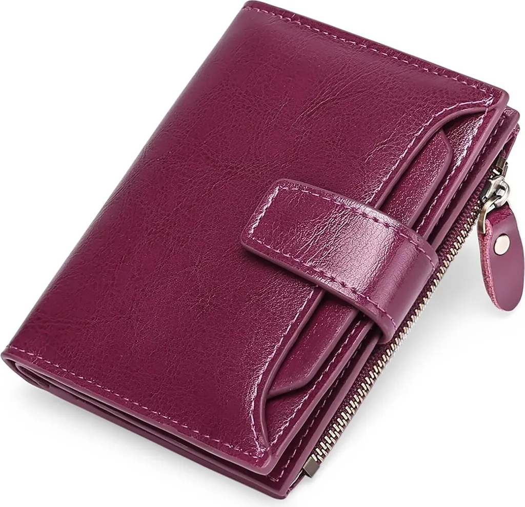 Portafoglio Donna Vera Pelle Bovina RFID - 14 Slot Carte