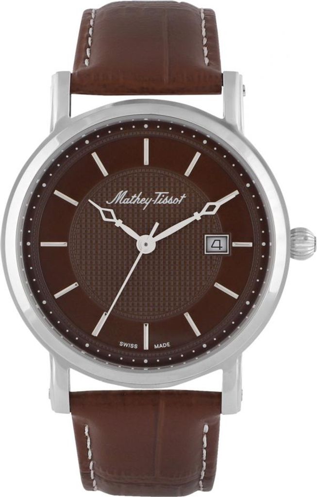 Herrenuhr MATHEY-TISSOT HB611251AM klassisch in Braun.
