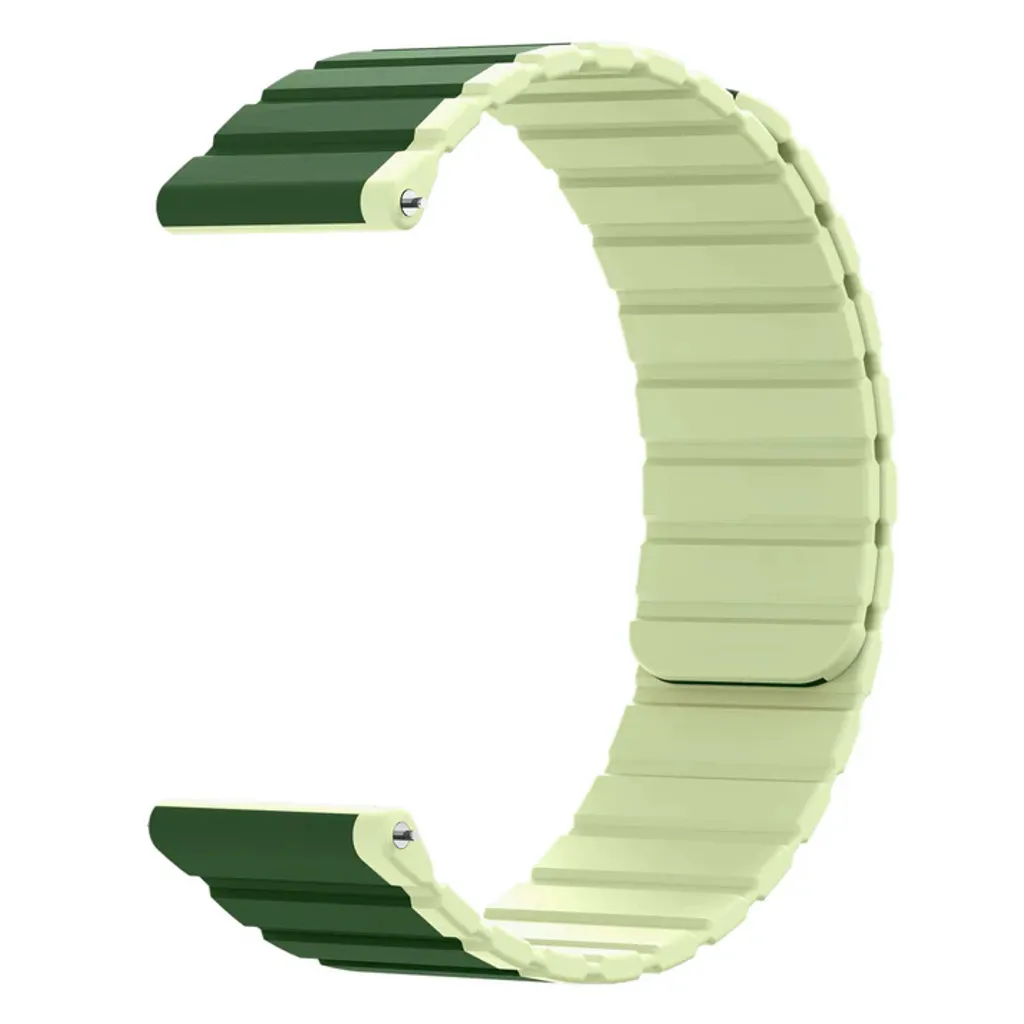 Cinturino SYSTEM-S 22 mm in silicone magnetico per Samsung Galaxy Watch 5 4 in verde