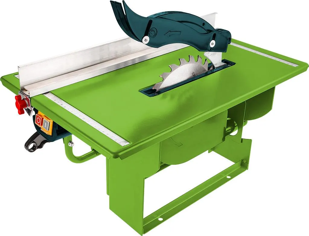 Scie à table 800W lame 200mm VERTO - Puissance et efficacité de découpe