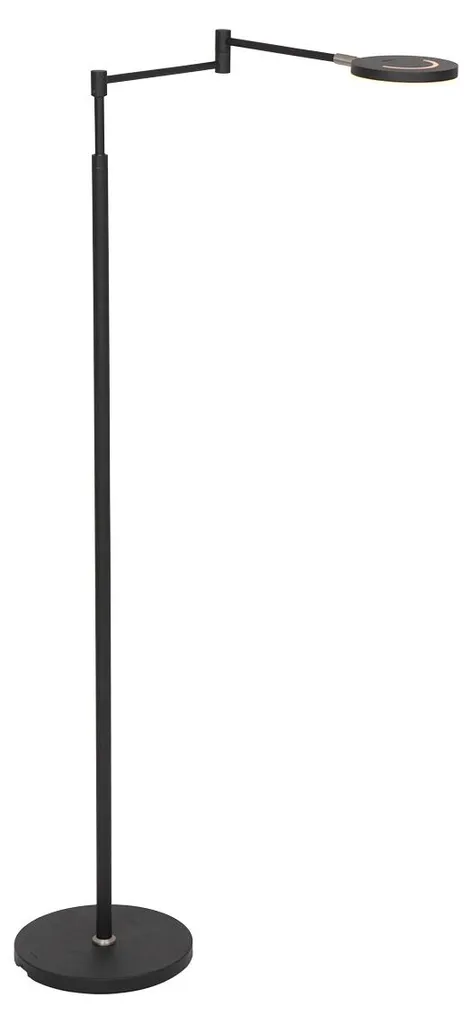 Lampadaire LED Noir Design Soleil Steinhauer Luminaire de Salon en Alu