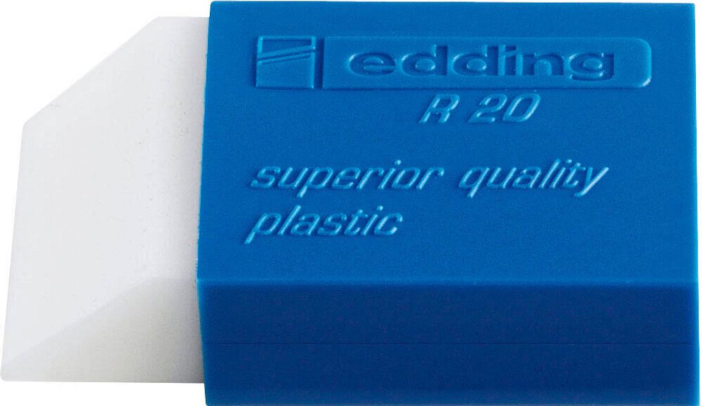 Edding 4-R20 R 20 Radierer, Kunststoff, 24 x 45 x 10 mm Image du produit 