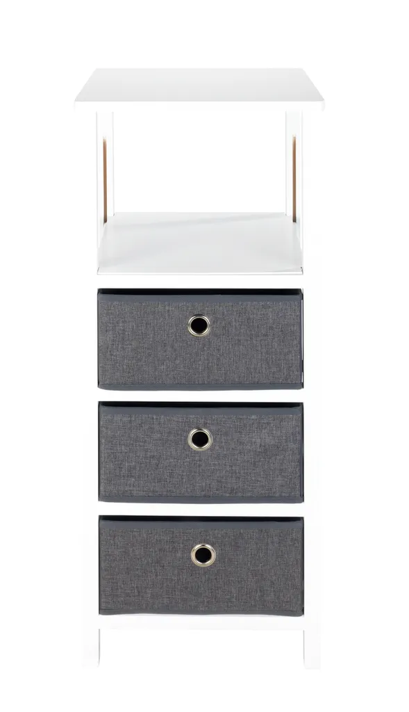 WENKO Étagère de Rangement avec 3 Tiroirs 85x35x34 cm Structure Pliable