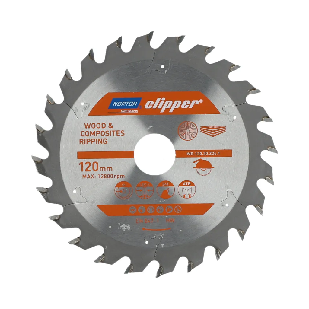 Lama Legno Norton Clipper 125x20mm 24T - Risultati Professionali