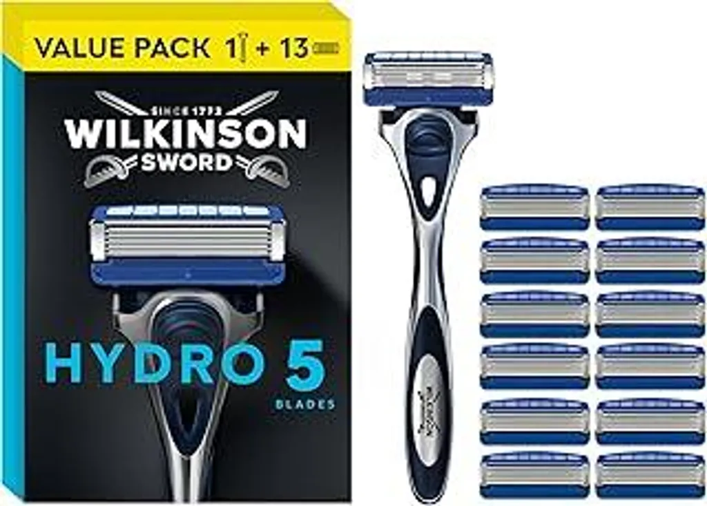 Set Rasoio Wilkinson Hydro 5 + 13 Lame | Rasatura Professionale Uomo