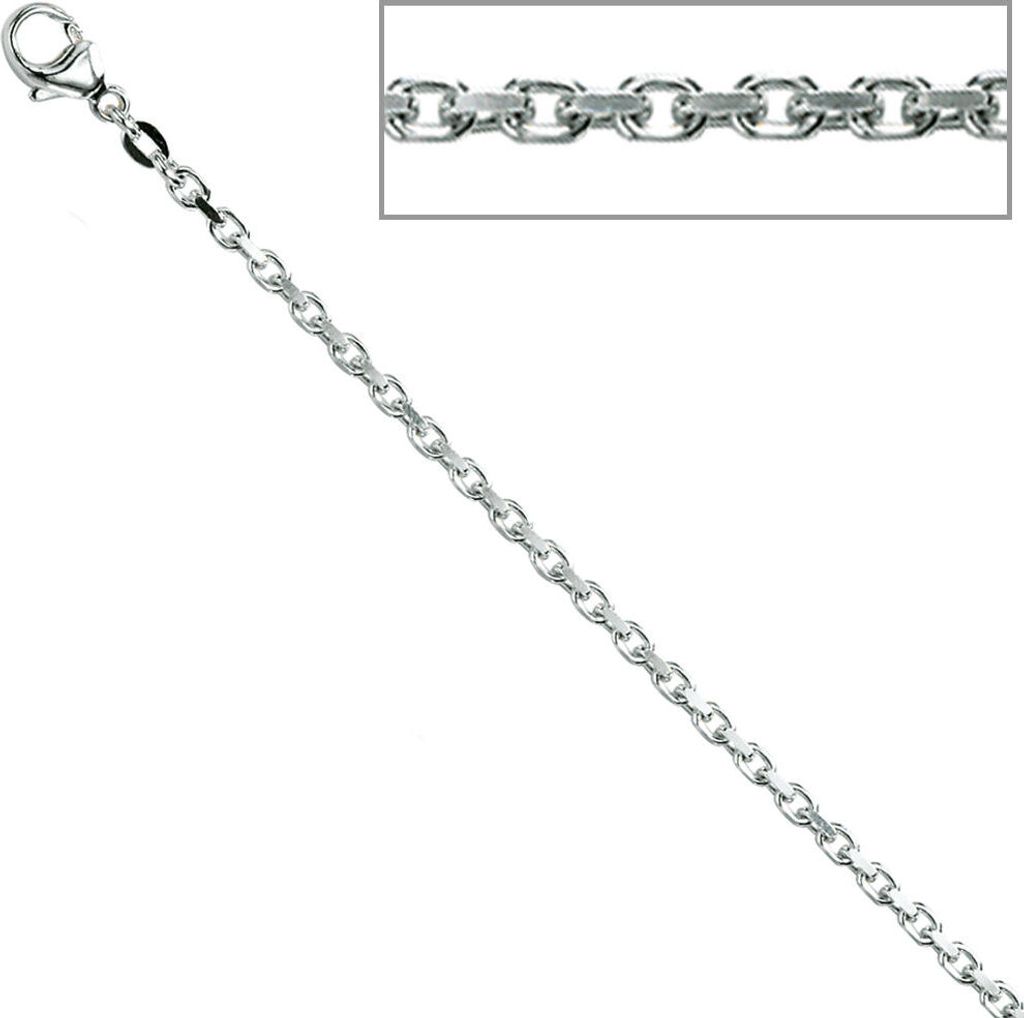 JOBO Ankerkette 925 Sterling Silber rhodiniert 2,0 mm 42 cm Produktbild 
