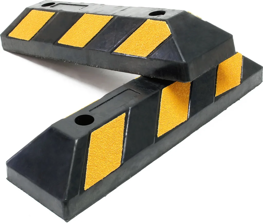 Butoir de Garage pour Stationnement Facile : Lot de 2 Guides de Roues
