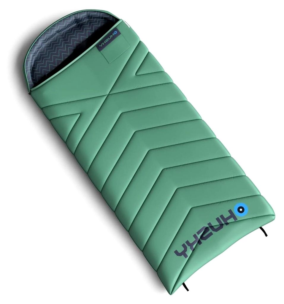 Guty Schlafsack für 3 Jahreszeiten bis -10°C, warmer Deckenschlafsack für Erwachsene, Sommerschlafsack für Camping, Trekking, Outdoor und Indoor