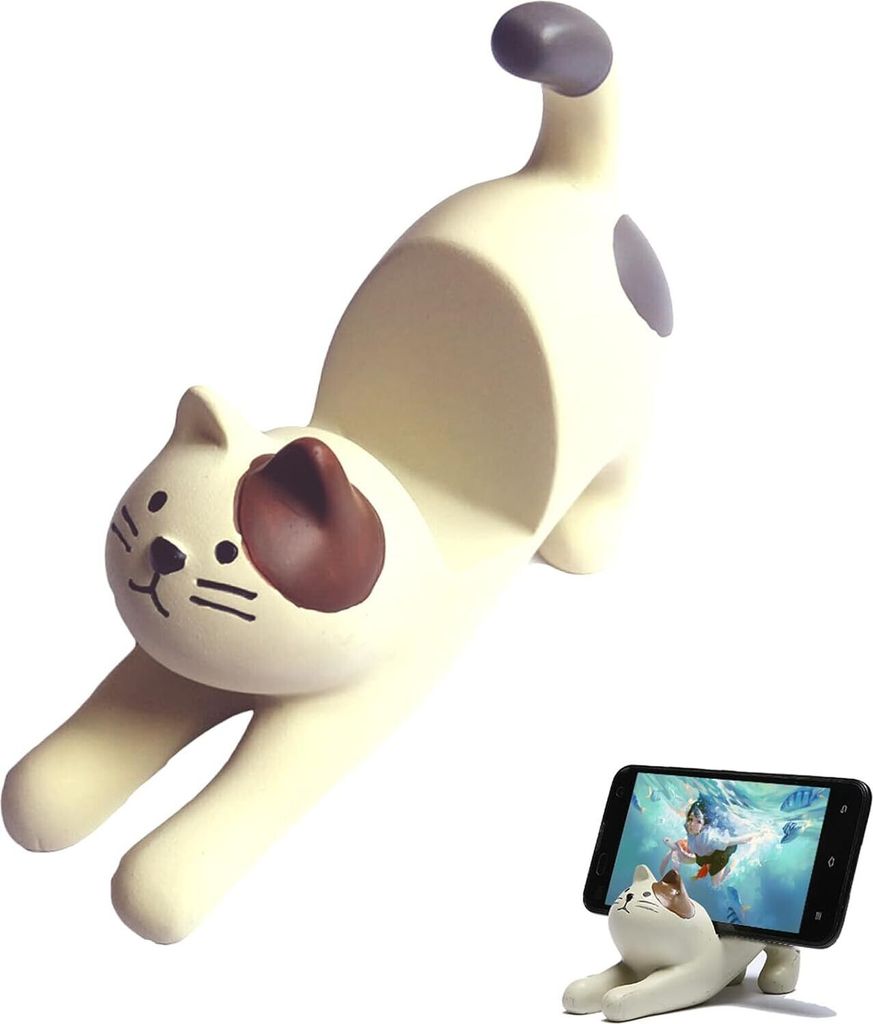 Katzen Handy Ständer, Handys Halterungen Ständer, Telefonhalter für Katzen, Sehr Niedlicher Handyständer, Mit Dem Sie Sich Auf das Probieren vo...