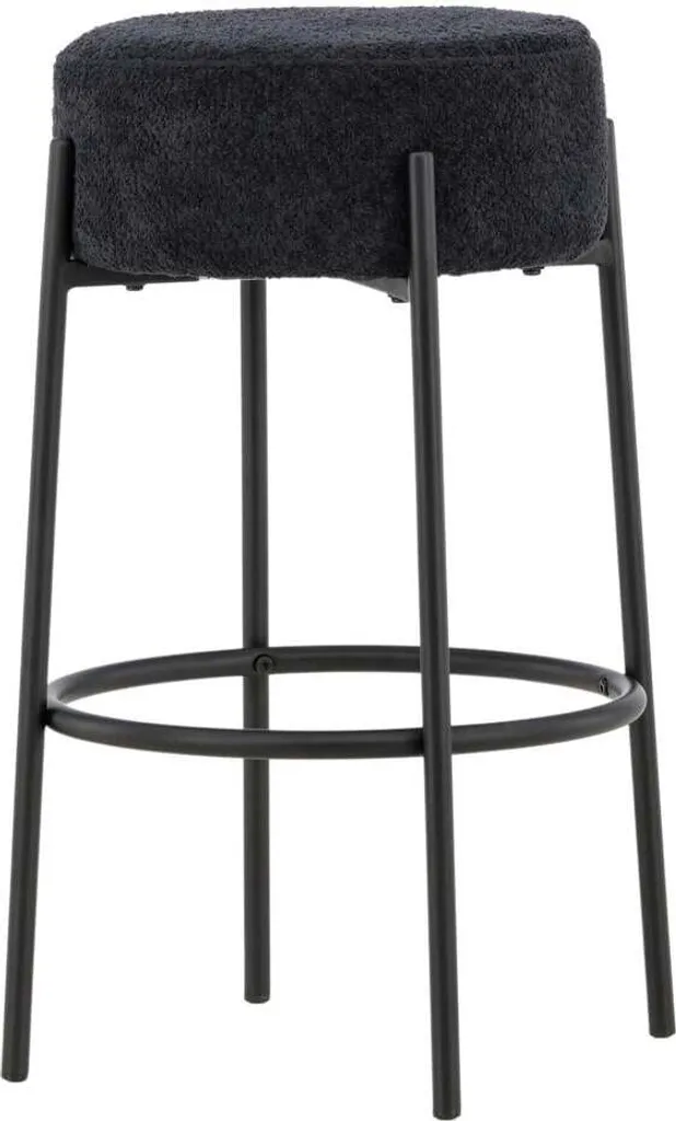 Tabouret de bar Tucson Noir 50cm FURNLUX : gagnez en espace et confort