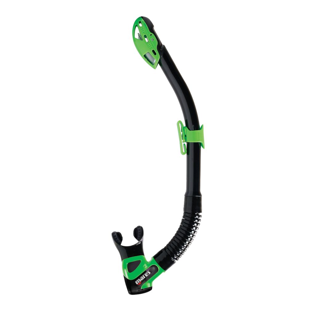 MARES Schnorchel REBEL DRY schwarz/grün Produktbild 