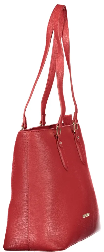 Petit sac à main rouge multipoche pour femme avec compartiment mobile