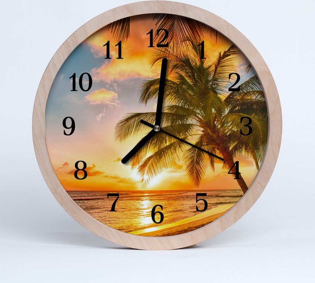 Holzuhr 20fi cm wanduhr - Sunset Natur
