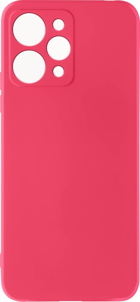 Halbsteife Silikon Handyhülle für Xiaomi Redmi 12, Soft Touch – Fuchsienrot