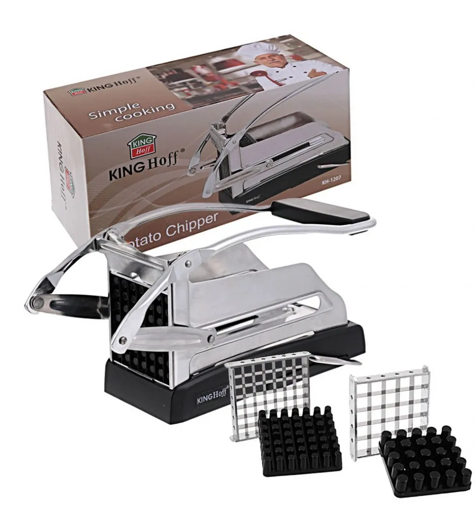 Machine à frites Kinghoff 8193 avec levier d'acier et base ventouse - 7