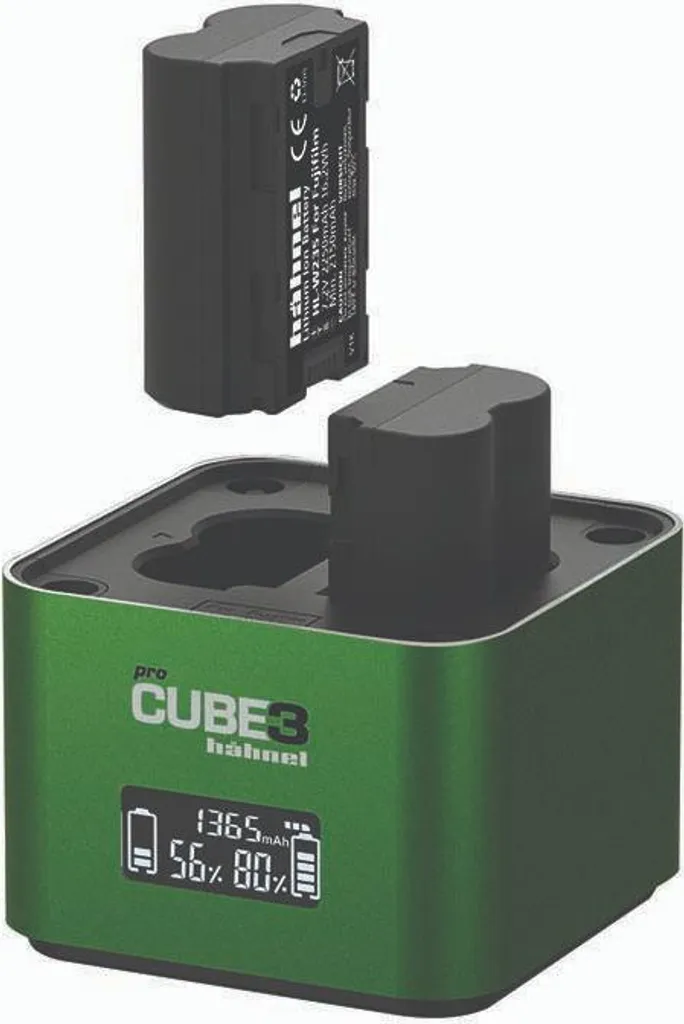 Hähnel Pro Cube 3 Chargeur Double pour Batteries Fujifilm avec Écran LCD