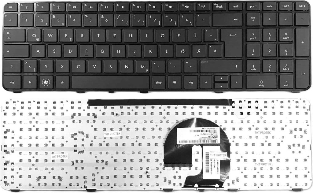 DEUTSCHE - Schwarz Tastatur keyboard mit Rahmen kompatibel für P/N: AELX9G00310