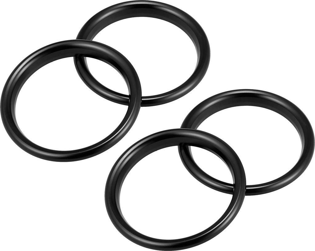 4 Stück Auto Klimaanlagen Entlüftungsring Innenverkleidung Aluminium Schwarz