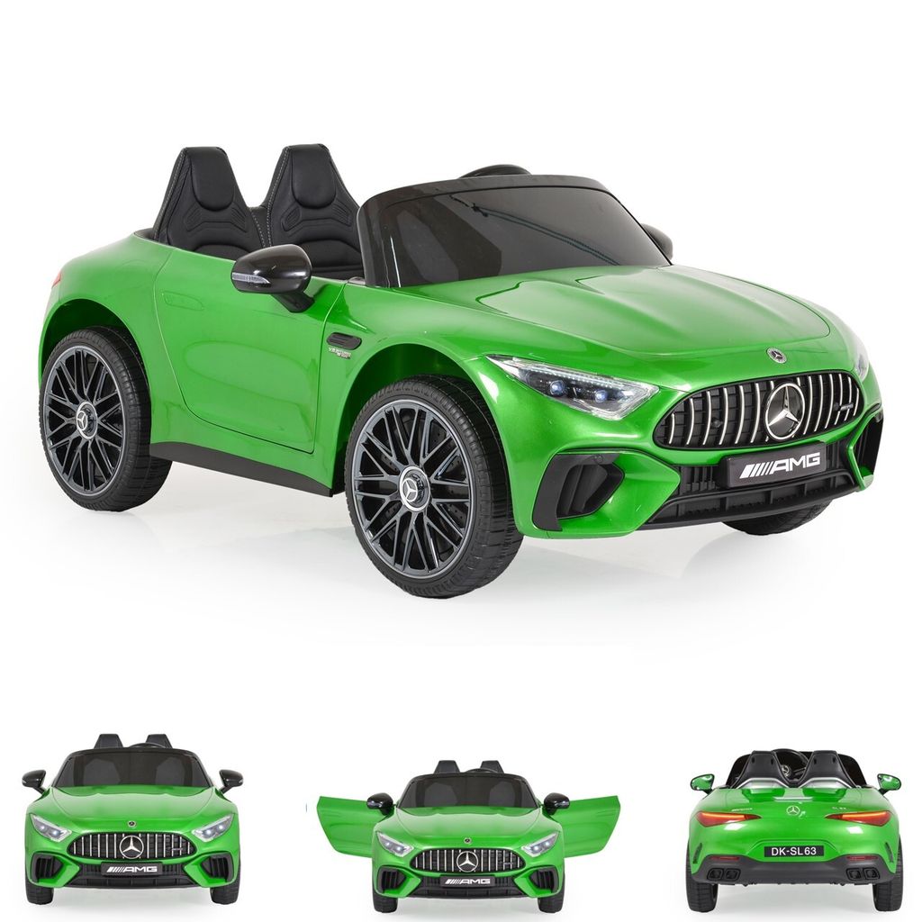 Moni Kinder Elektroauto Mercedes-Benz DK-SL63 Zweisitzer Fernbedienung Bluetooth grün