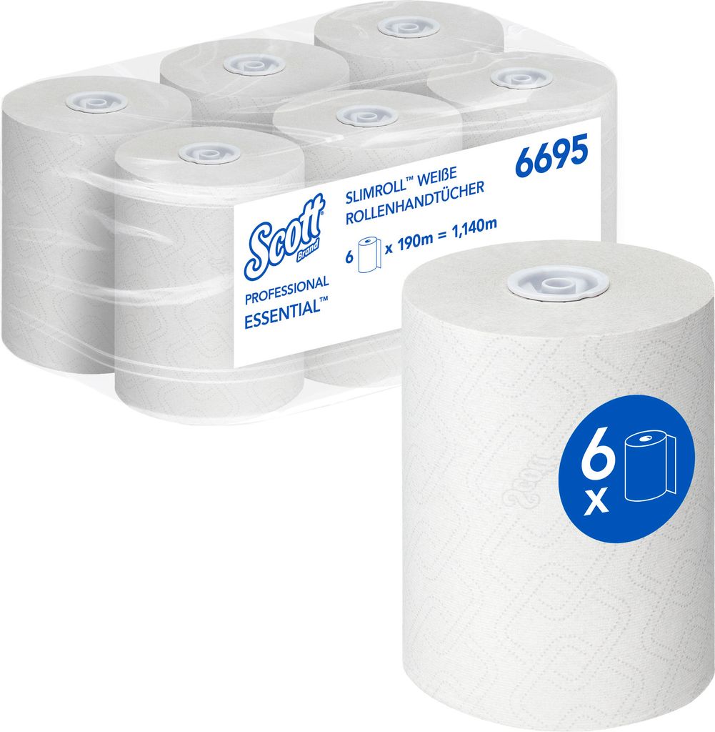 Scott Rollenhandtuch Essential 6695 1lagig 190m AIRFLEX ws 6 St./Pack.