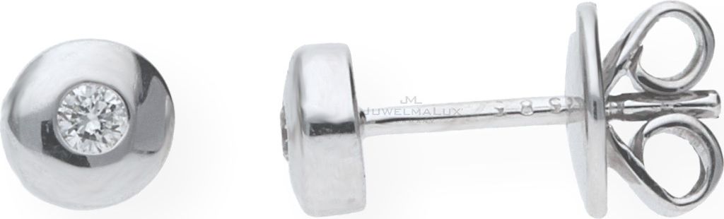 JuwelmaLux Ohrstecker 585 Weißgold mit Brillant JL10-06-0890