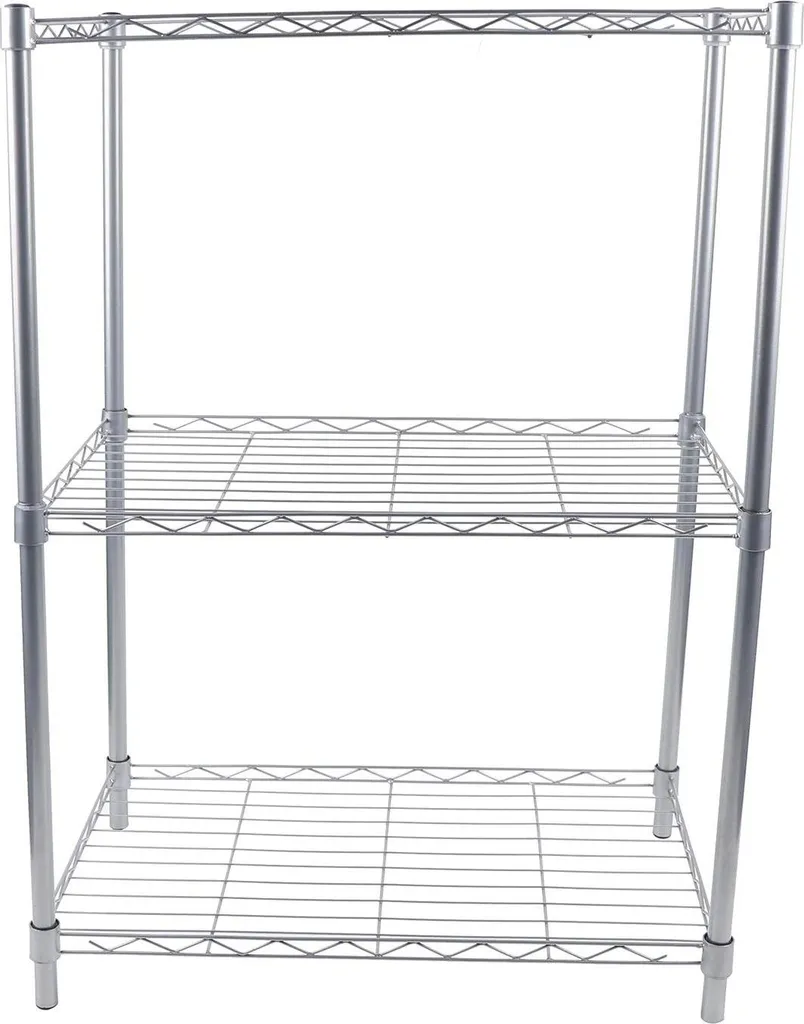 Organizer Cucina 3 Livelli in Metallo Argento - Design Robusto