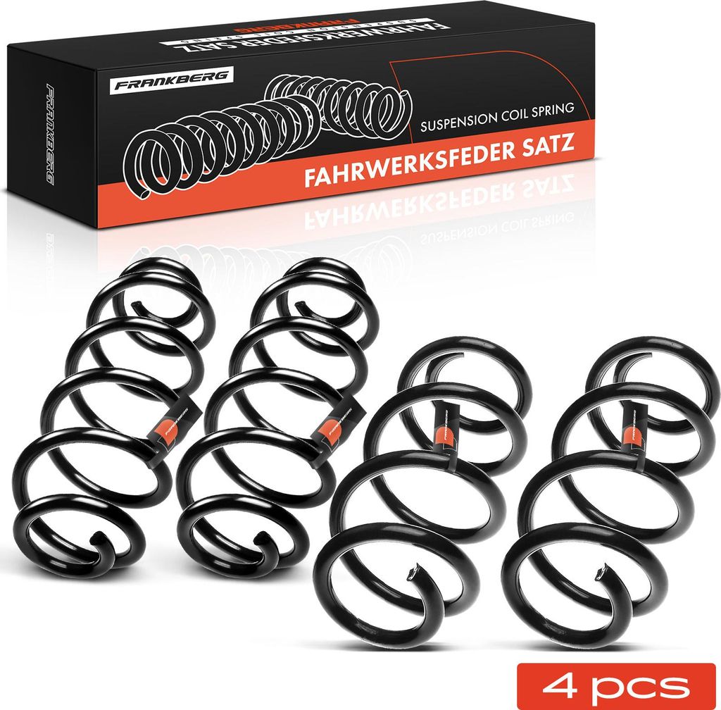 Frankberg 4x Fahrwerksfeder Vorne Hinten für Audi A4 Avant 8K5 B8 A5 8T3 2008-2017