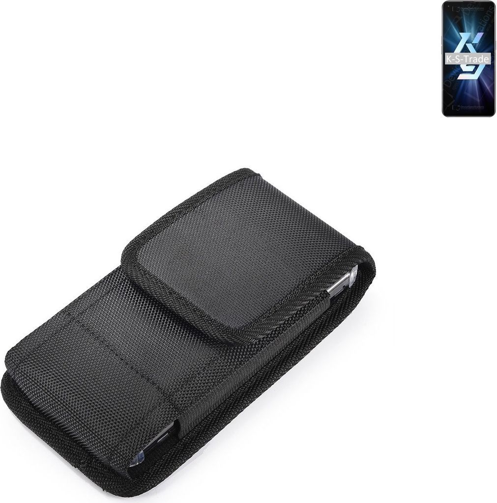 Holster Gürteltasche kompatibel mit Oppo K9 5G Holster Gürtel Tasche wasserabweisend Handy Hülle Schutz Hülle Outdoor schwarz K-S-Trade