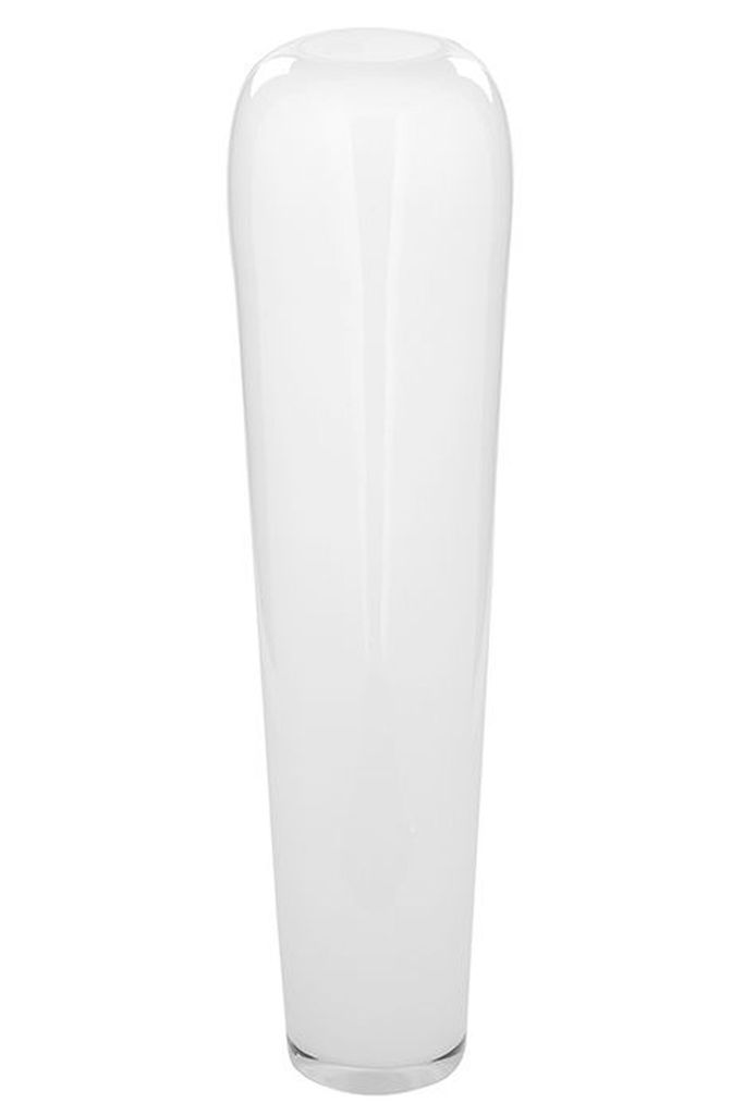 Fink TUTZI, Bodenvase, Glas, glatt, weiß, L. 21 cm, B. 21 cm, H. 70 cm, D. 21 cm Höhe: 70.00 cm Breite: 21.00 cm Tiefe: 21.00cm Durchmesser: 21.0...