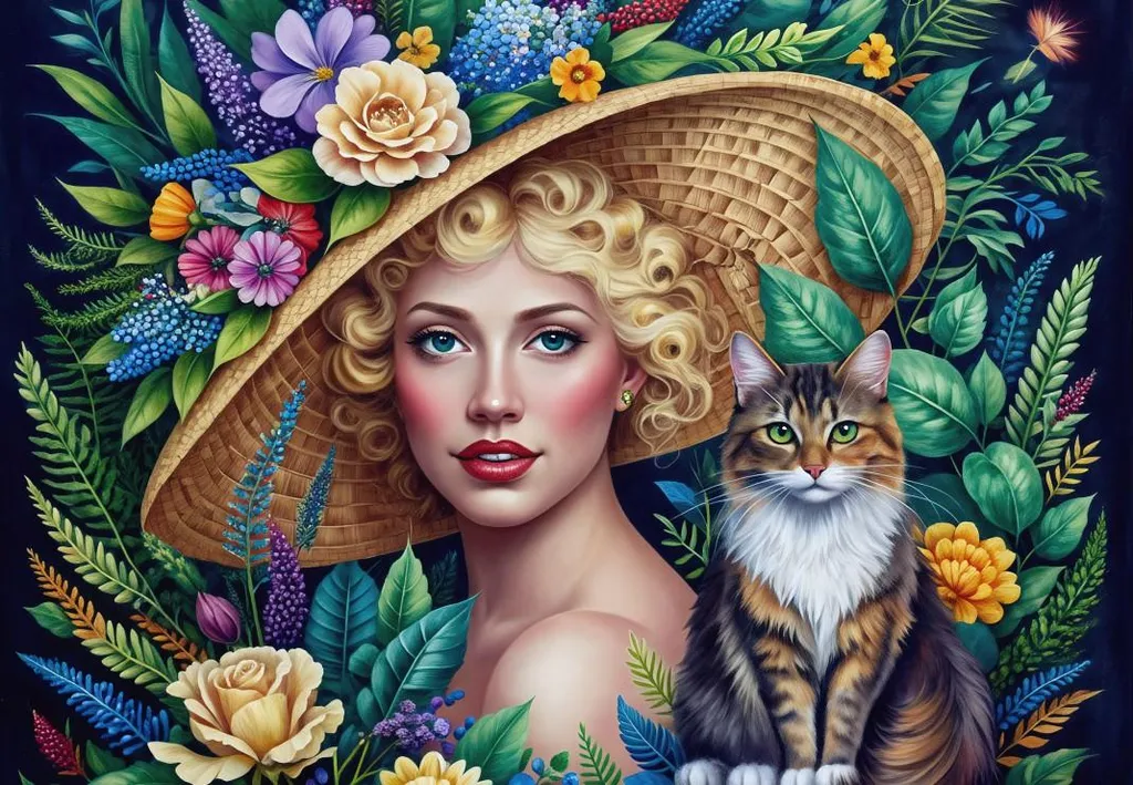 Puzzle 1000 pièces pour adulte Femme et chat - Activité détente et déco