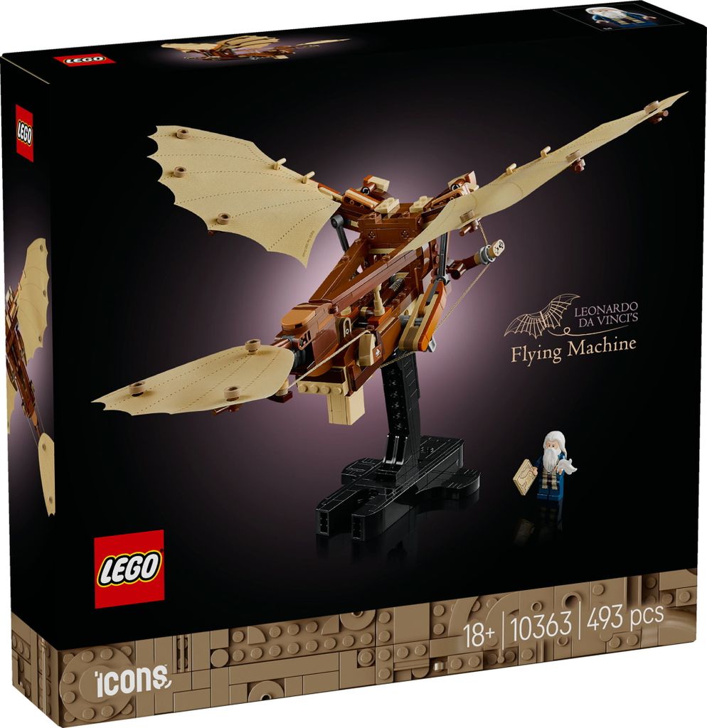 Lego 10363 LEGO  ICONS 10363 - Leonardo da Vincis Fluggerät Productafbeelding 