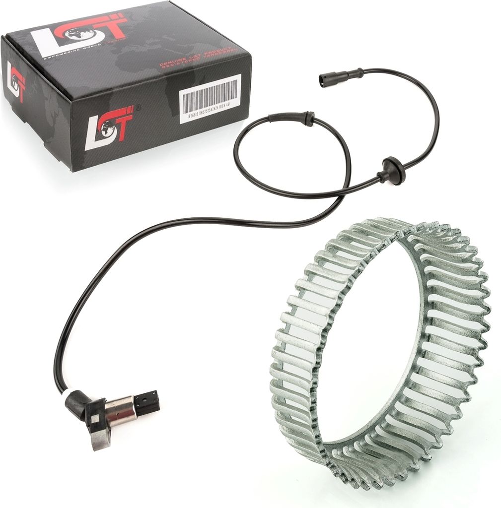 ABS-Sensor und ABS-Ring Set Hinterachse 43 Zähne für VW CORRADO GOLF III VENTO