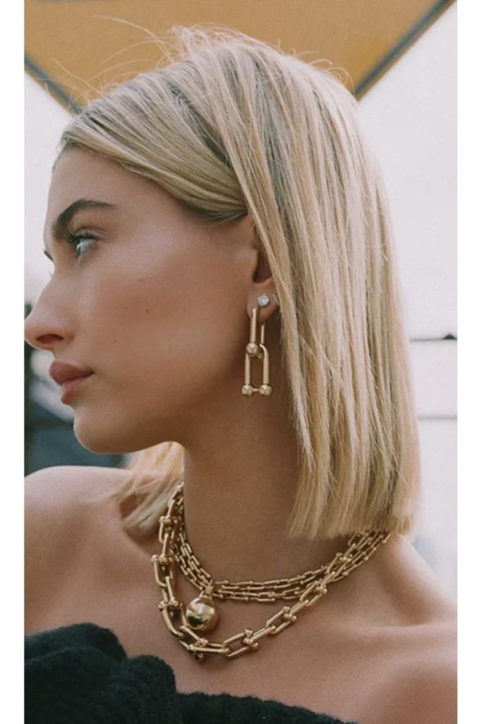 Dámské zlaté náušnice MNZ Tiffany Obrázek produktu 3