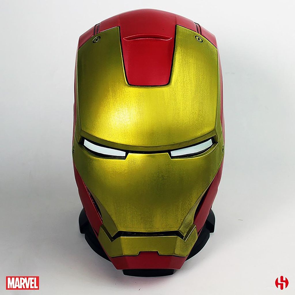 Iron man Sparschwein Spardose moneybox helmet helm Captain America groß Schwarz 