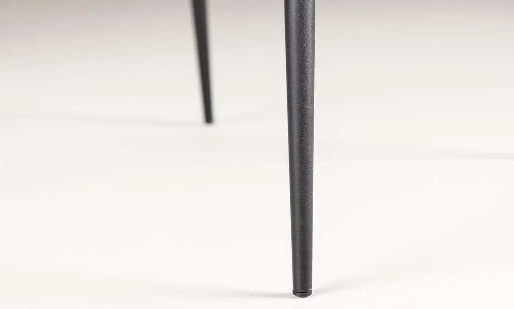 Chaise de salle à manger pour petit espace Modesto Noire 48cm Design - 9