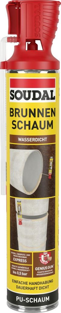 Soudal 1K Brunnenschaum B3 Genius Gun champagner 750 ml Produktbild 