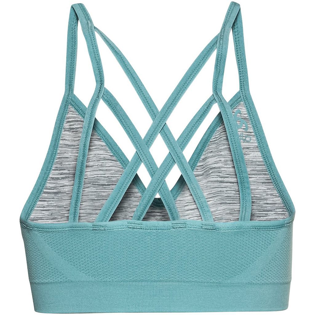 Odlo Damen Sport BH 'Essential Print' – Leichter Halt, Weiches Jersey, Mit Herausnehmbaren Polstern