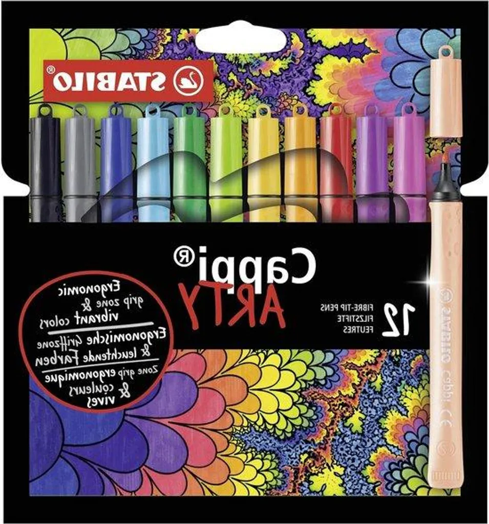Crayons de couleur à mécanisme rotatif - 12 couleurs assorties - Set créatif