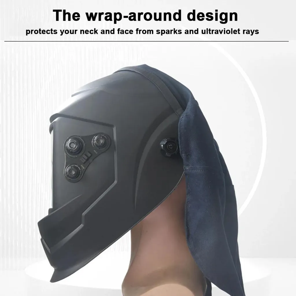 Collier de protection pour casque de soudure en nylon noir résistant