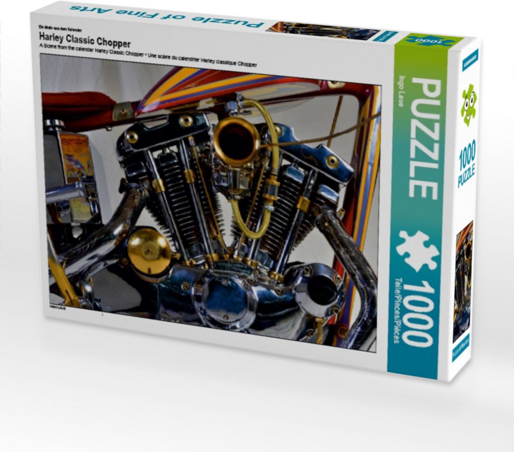 Calvendo Ein Motiv aus dem Kalender Harley Classic Chopper 1000 Teile Puzzle quer 640x480mm, Laue Ingo; 7272231