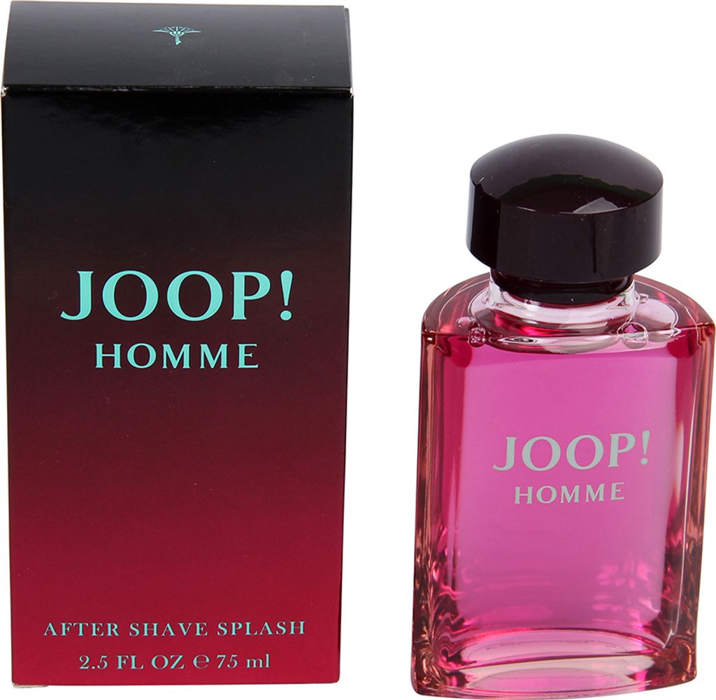 A box and bottle of Joop! Homme After Shave Splash.