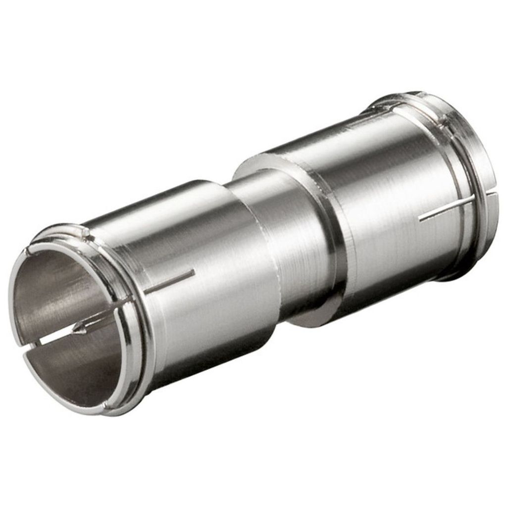 Wentronic F-Verbinder: F-Stecker (Quick) > F-Stecker (Quick), Zink - Zink