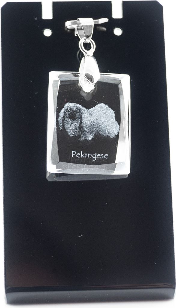 Pekingese, Pekinese, Peking-Palasthund - Kristallanhänger für Hunde, Foto-Halskette, einzigartiger Schmuck von Art-Dog