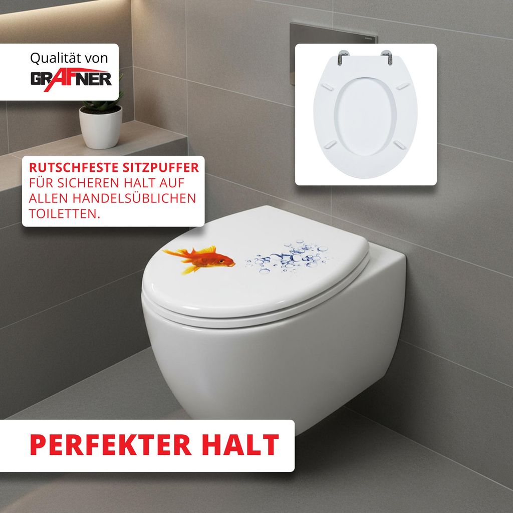 Grafner WC-Sitz in verschiedenen Designs : Bubble Fish Produktbild 