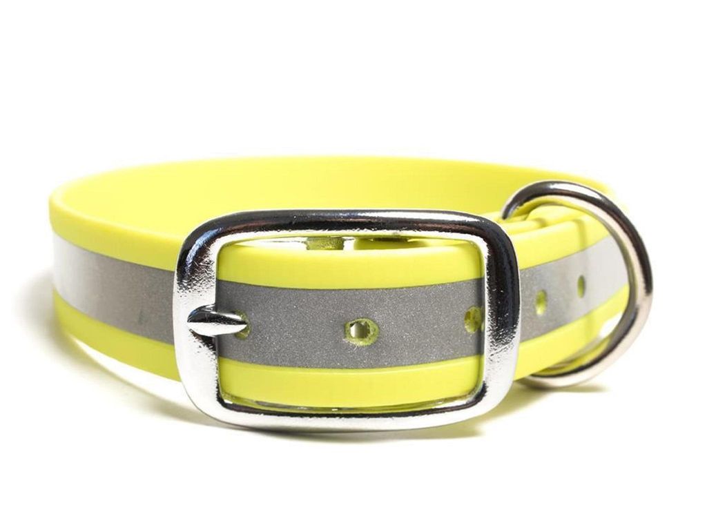 Mystique® Biothane Halsband Deluxe 25mm beta reflex 35-43cm Produktbild 