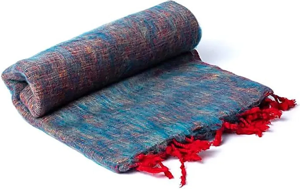 Châle de Méditation Multicolore 200x80cm Anti-Froid pour le Yoga