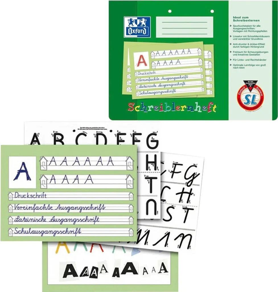 Oxford Quaderno A4 Orizzontale SL - Rigatura Speciale Scrittura - 13