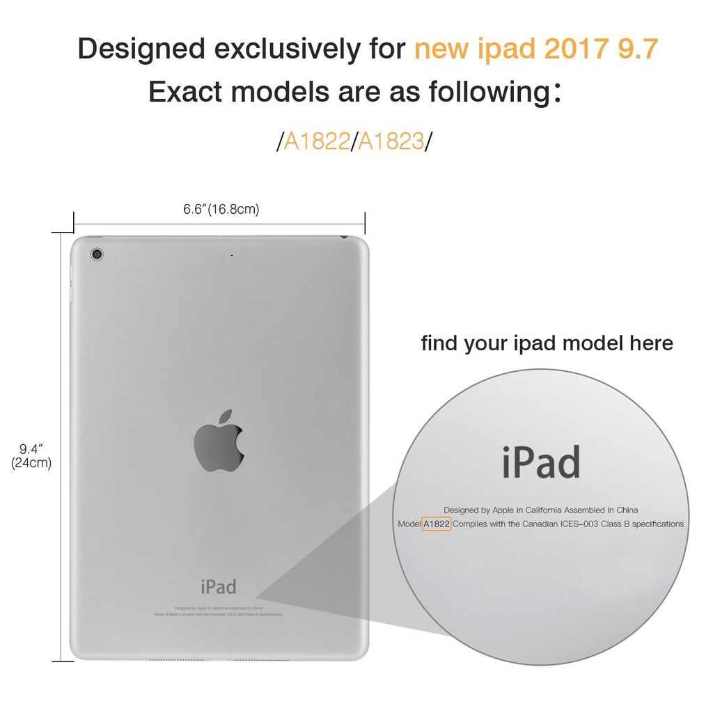 INF Etui na iPada do iPada Air 1/iPada Air 2/Nowego iPada Zdjęcie produktu 7